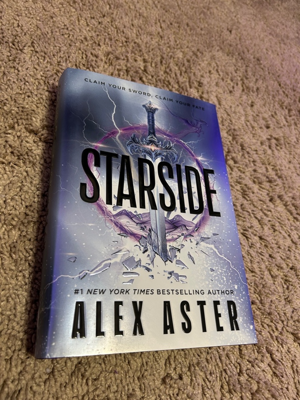 Barnes & Noble Purple and Silver Starside Hardcover by Alex Aster